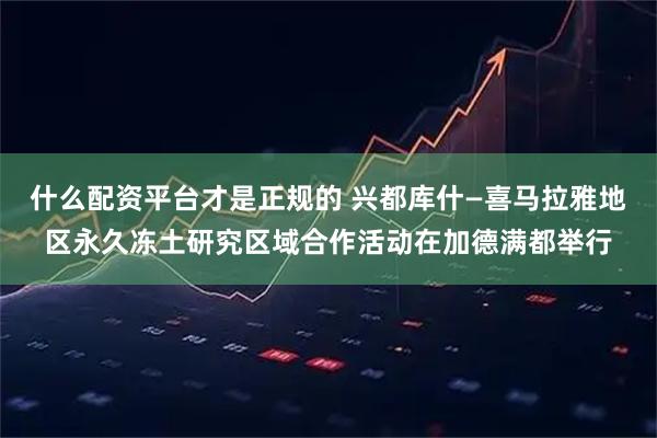 什么配资平台才是正规的 兴都库什—喜马拉雅地区永久冻土研究区域合作活动在加德满都举行